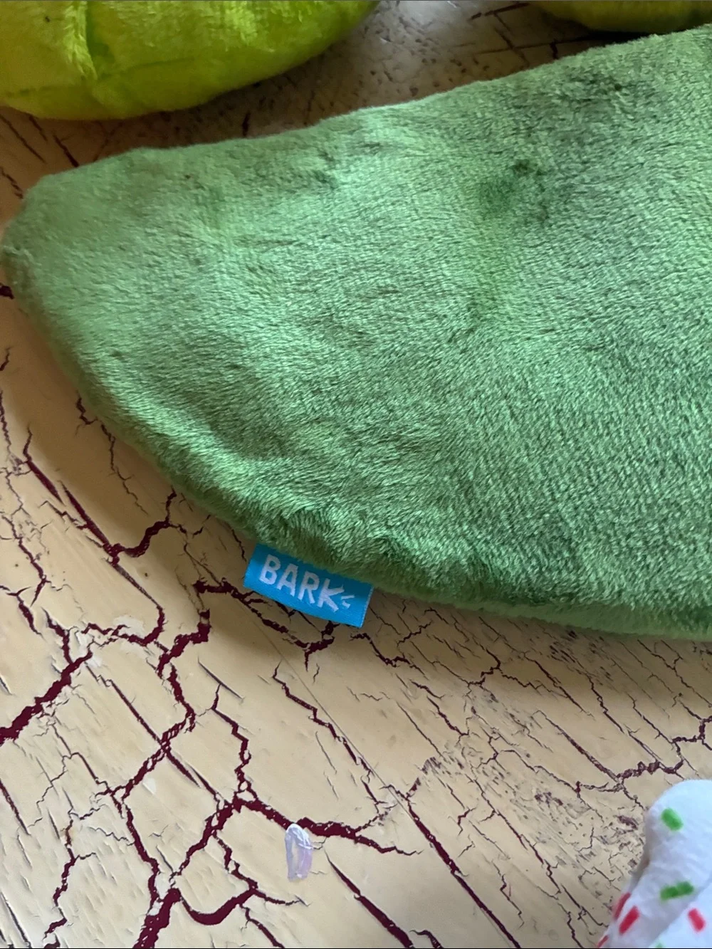 Bark Plush Dog Toys Green, Yellow, Blue, Red, Purple